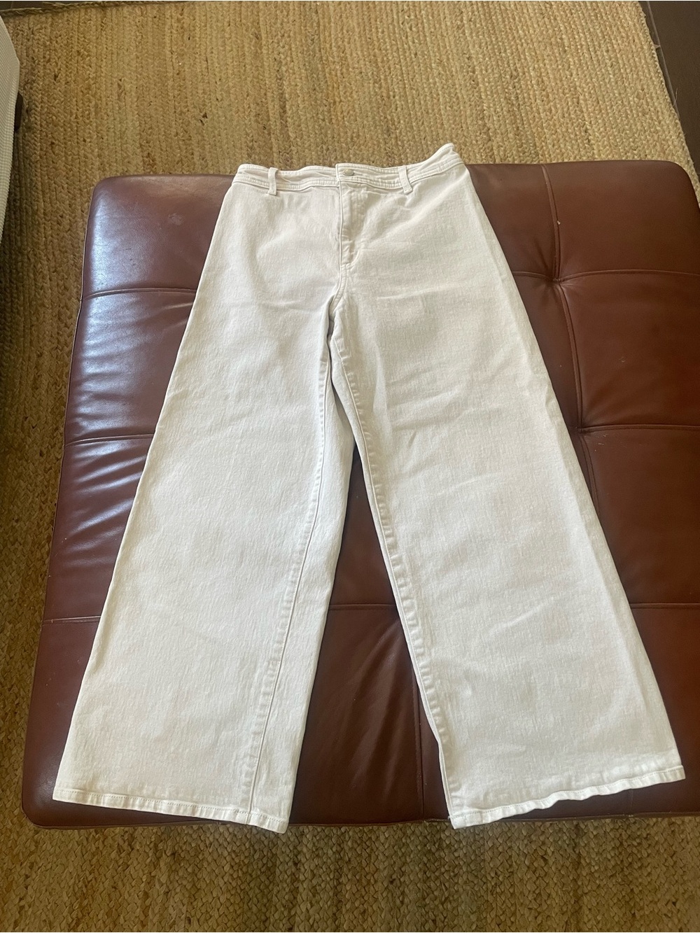 Universal Thread Sailor High-Rise Wide-Leg Jeans in Light Beige - Picture 2 of 7